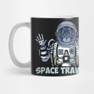 Cat space traveler Mug